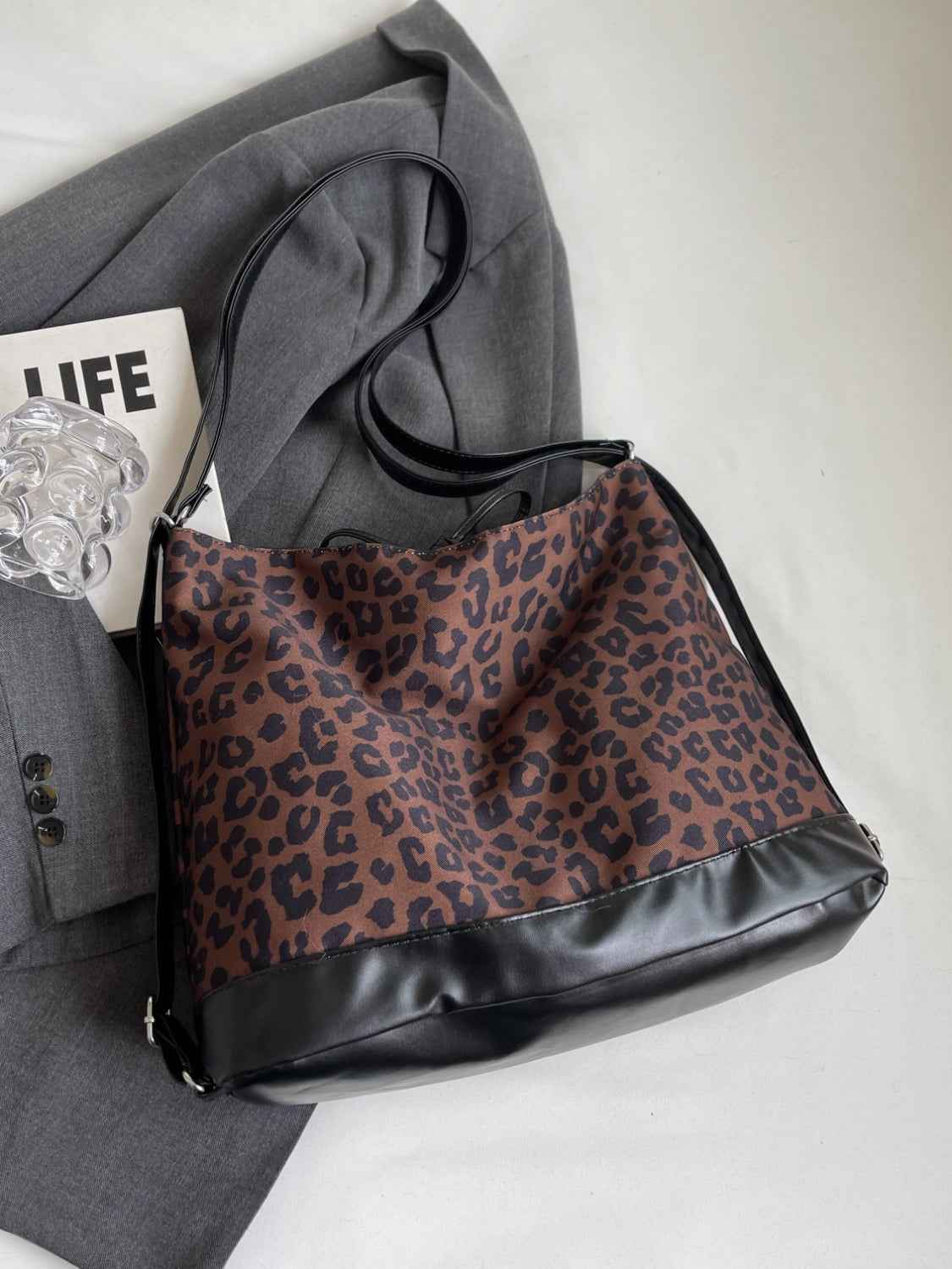Leopard Dual Purpose Crossbody Bag - Damned Threads